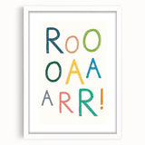 ROAR! Dinosaur Nursery Wall Art – Kids Room & Baby Room Decor