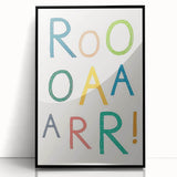 ROAR! Dinosaur Nursery Wall Art – Kids Room & Baby Room Decor