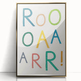 ROAR! Dinosaur Nursery Wall Art – Kids Room & Baby Room Decor