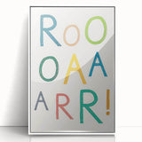 ROAR! Dinosaur Nursery Wall Art – Kids Room & Baby Room Decor