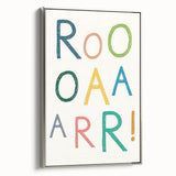 ROAR! Dinosaur Nursery Wall Art – Kids Room & Baby Room Decor