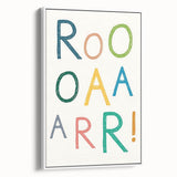 ROAR! Dinosaur Nursery Wall Art – Kids Room & Baby Room Decor