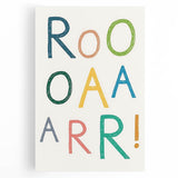 ROAR! Dinosaur Nursery Wall Art – Kids Room & Baby Room Decor