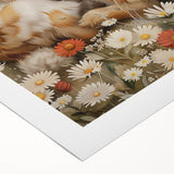 Cuddling Bunnies - Kids Room Wall Art Canvas and Framed Options