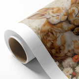 Cuddling Bunnies - Kids Room Wall Art Canvas and Framed Options