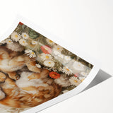 Cuddling Bunnies - Kids Room Wall Art Canvas and Framed Options