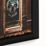 Extra large black wall art featuring a textured, colorful abstract design on a framed canvas, ideal for living room decor.