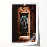 Rolled print of fall-themed floral art in earthy tones, suitable for art wall dining room or classy bathroom.