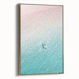 Framed canvas featuring a vintage landscape painting with muted earth tones, ideal for bedroom wall art.