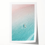 Extra large rolled canvas print featuring a floral design in pastel shades, suitable for dining room or bathroom wall art.