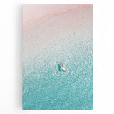 Black and white abstract design on large stretched canvas, ideal for kitchen wall art.