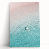 Large black and white abstract design on stretched canvas, ideal for kitchen wall art or bedroom ambiance.