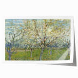 Extra large rolled canvas print of Van Gogh-style sunflowers in vibrant yellows and greens, ideal for art wall dining room.