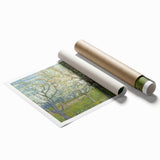 Extra large rolled canvas print featuring a Van Gogh-inspired floral design in vibrant colors.