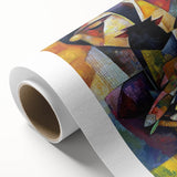 Colorful Bedroom Wall Art – Abstract Cubist Couple Framed Print