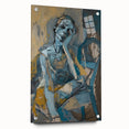 Emotive Abstract Portrait - Modern Canvas Wall Art for Living Room
