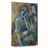 Emotive Abstract Portrait - Modern Canvas Wall Art for Living Room
