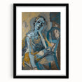 Emotive Abstract Portrait - Modern Canvas Wall Art for Living Room
