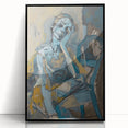 Emotive Abstract Portrait - Modern Canvas Wall Art for Living Room