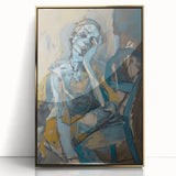 Emotive Abstract Portrait - Modern Canvas Wall Art for Living Room