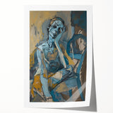 Emotive Abstract Portrait - Modern Canvas Wall Art for Living Room