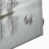 Office Wall Art - Tranquil Foggy Lake Reflection Canvas