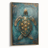 Framed abstract figurative wall art showcasing elegant gold tones and intricate detailing, displayed in a contemporary setting that enhances its modern aesthetic.