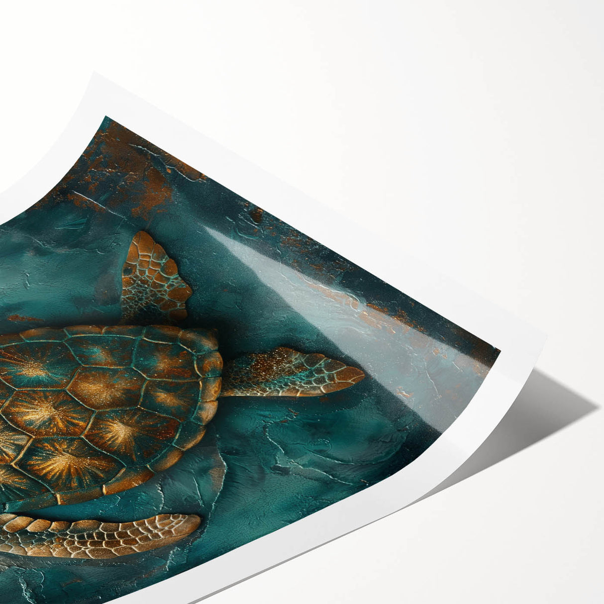 Abstract figurative wall art print showcasing vibrant colors and dynamic shapes, rolled and ready for display, emphasizing modern artistic expression and unique design.