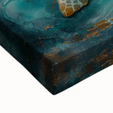 Abstract figurative wall art on stretched canvas featuring vibrant colors and intricate details, perfect for modern home decor or artistic spaces.