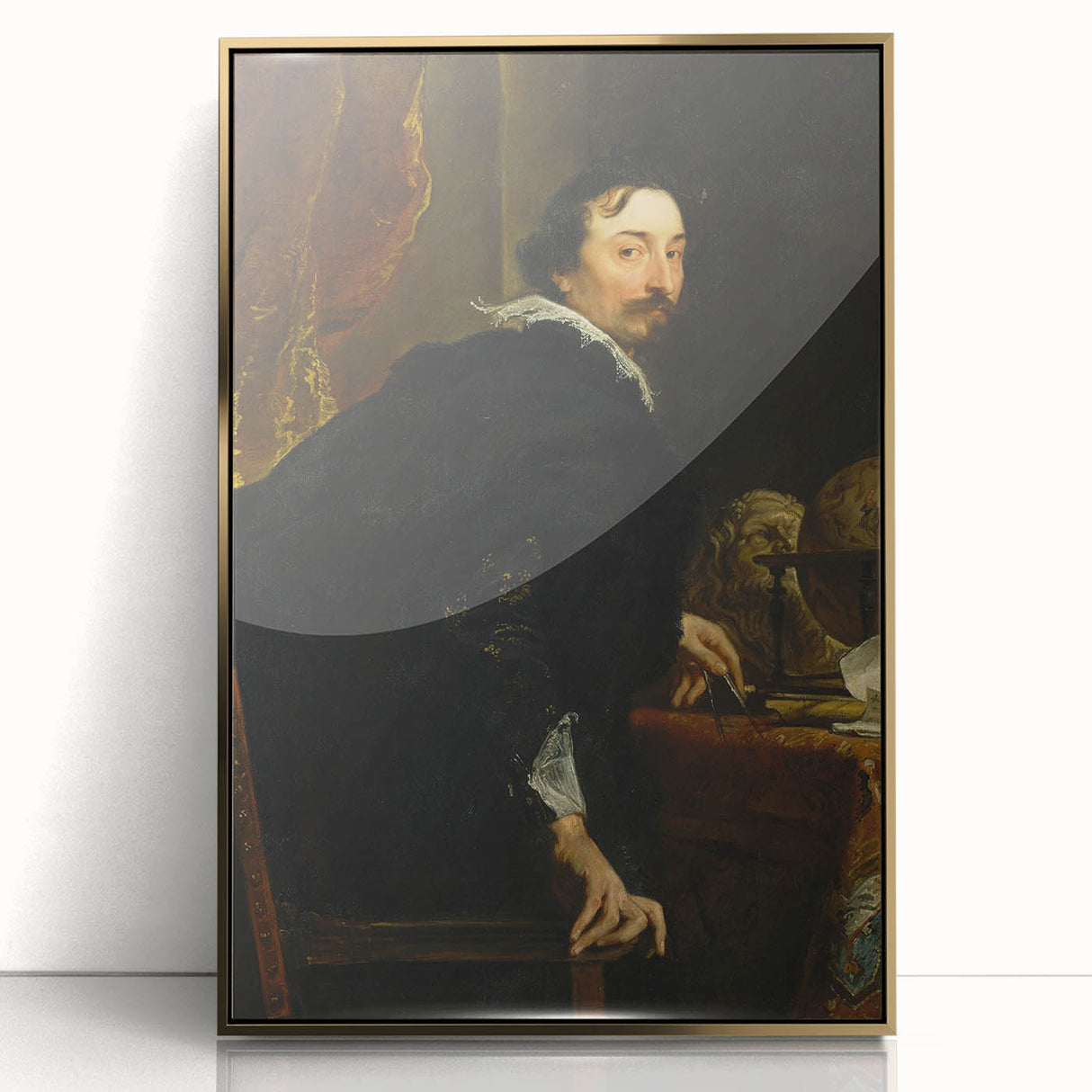 Baroque Portrait of a Gentleman with Globe - Classic Art Prints