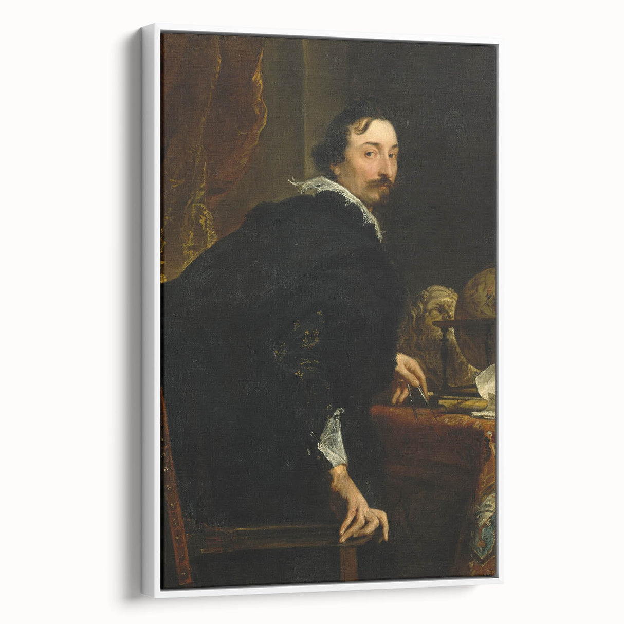 Baroque Portrait of a Gentleman with Globe - Classic Art Prints