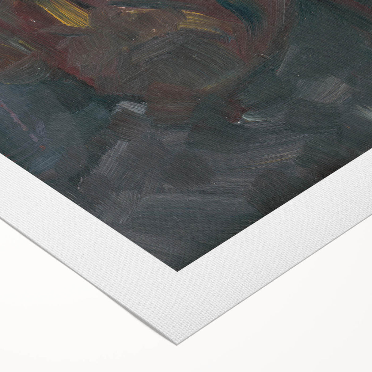 Head of a Man in a Hat - Dark Expressionist Wall Art