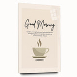 Large abstract wall art on acrylic glass depicting swirling blue and white patterns, ideal for bedroom or dining room decor.