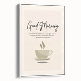 Extra large framed canvas featuring colorful vintage poster art of food and drinks, ideal for living room decor.