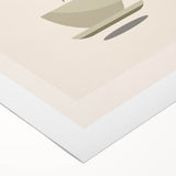 Art deco poster featuring a stylized cocktail glass, in bold black and gold colors, on rolled canvas.