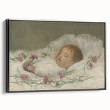 László Mednyánszky's Dead Nephew's Head - Somber Realist Art Print