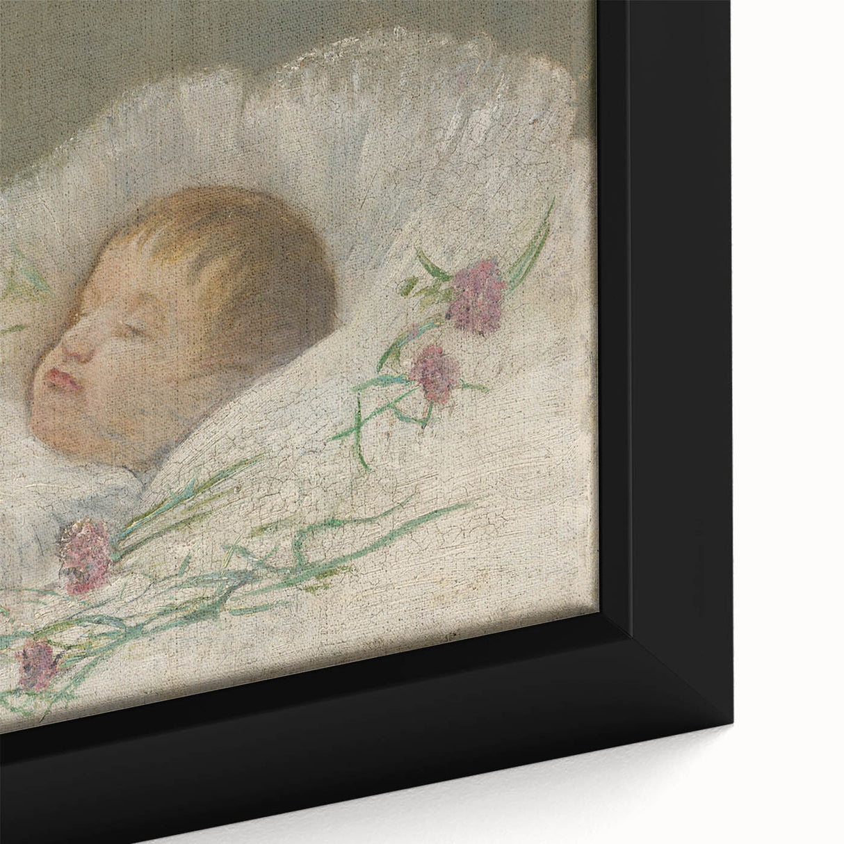 László Mednyánszky's Dead Nephew's Head - Somber Realist Art Print