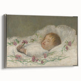 László Mednyánszky's Dead Nephew's Head - Somber Realist Art Print