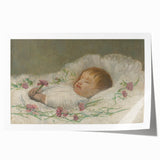 László Mednyánszky's Dead Nephew's Head - Somber Realist Art Print