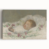 László Mednyánszky's Dead Nephew's Head - Somber Realist Art Print