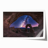 Vivid landscape print showcasing majestic canyons with rich earthy tones, rolled and packaged securely in a protective tube, perfect for home decor.