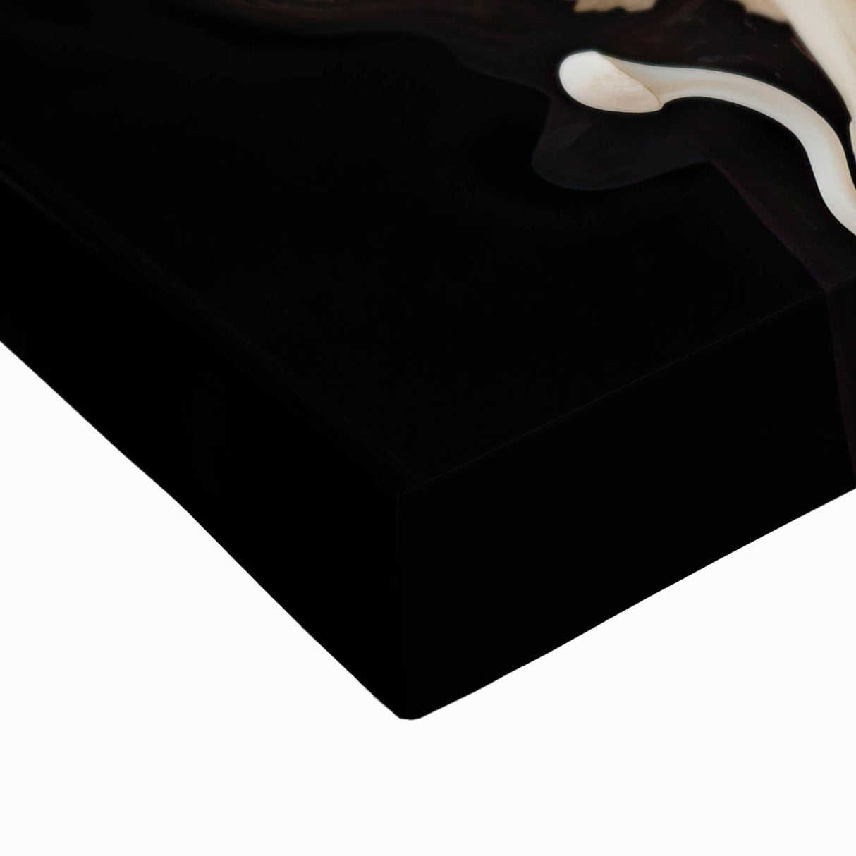 Large art canvas featuring a black and white landscape painting, ideal for bedroom wall decor.