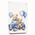 Teddy Bears in Car Nursery Wall Art – Baby Room & Kids Decor