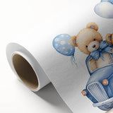 Teddy Bears in Car Nursery Wall Art – Baby Room & Kids Decor