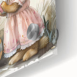 Easter Bunny - Kids Room Wall Art Canvas and Framed Options