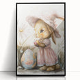 Easter Bunny - Kids Room Wall Art Canvas and Framed Options