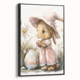 Easter Bunny - Kids Room Wall Art Canvas and Framed Options
