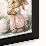 Easter Bunny - Kids Room Wall Art Canvas and Framed Options