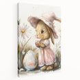 Easter Bunny - Kids Room Wall Art Canvas and Framed Options
