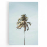 Large black and white stretched canvas depicting a minimalist summer scene, ideal for kitchen wall art.